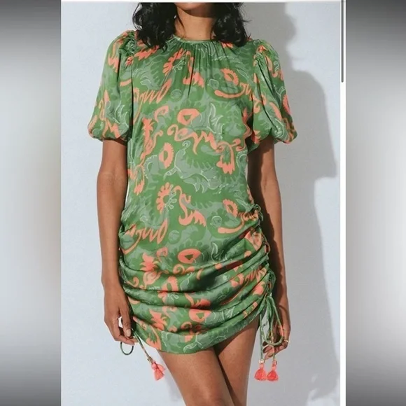 🔥 NWT 🔥 CLEOBELLA Revolve Kamila Mini Dress in Abstract Print Size XS 💕 - Picture 6 of 14